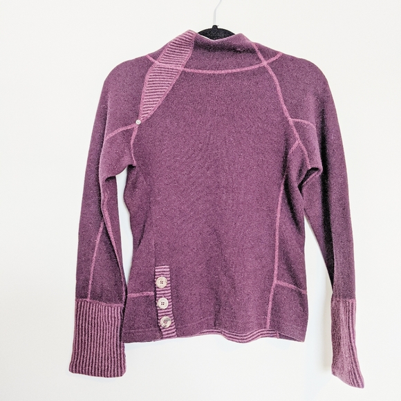 Prana Tops - Prana Lucia wool plum purple sweater size small
